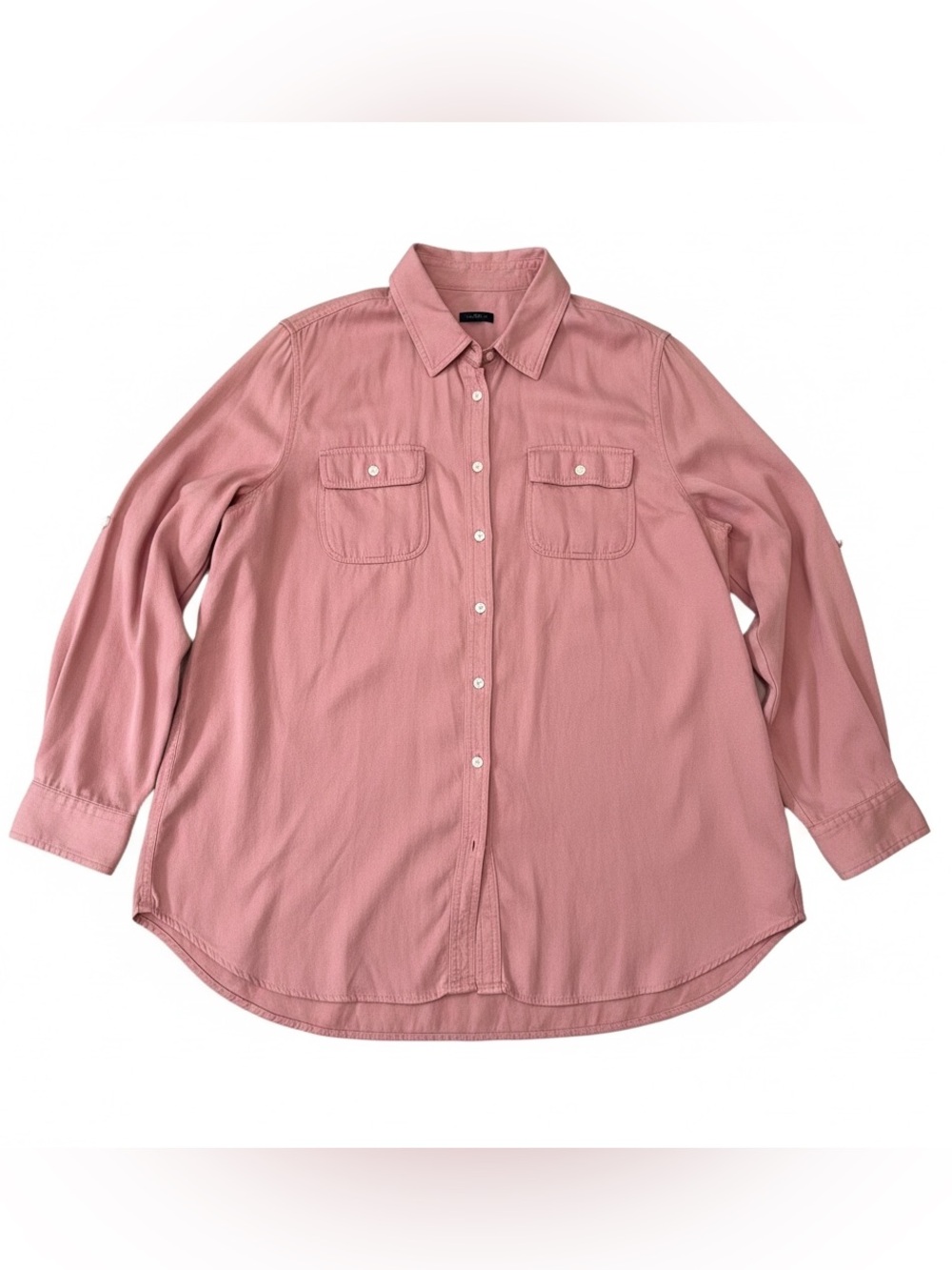 Talbots Plus Pink Button-Up Shirt